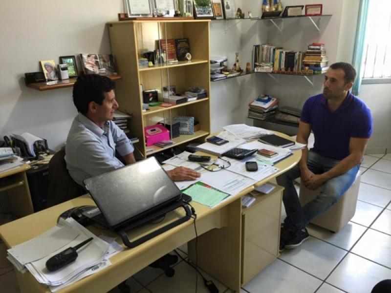 Visita do Deputado Patrício Destro.